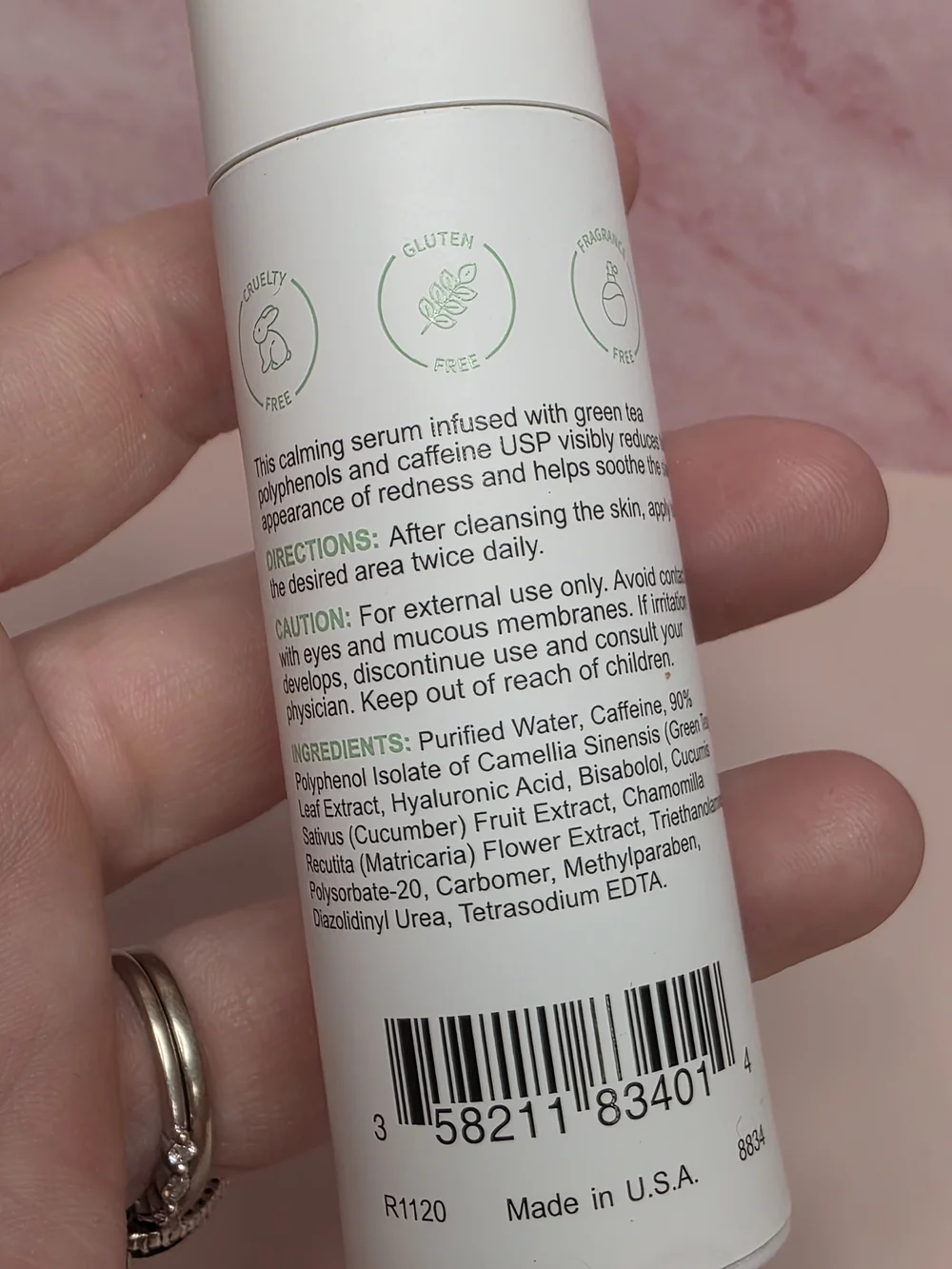 Replenix Sensitive Caffeine Fortified Calming Serum 1 oz / 30 mL